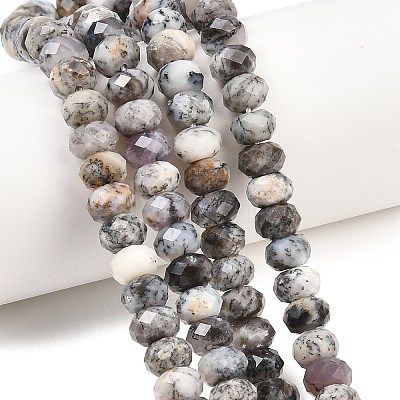 Natural  Black African Opal Beads Strands G-C259-A52-5x8mm-1