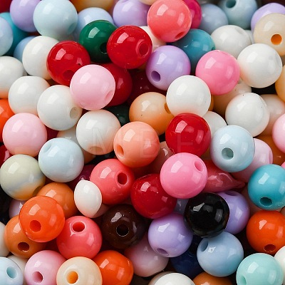 Opaque Acrylic Beads SACR-Q004-01H-1