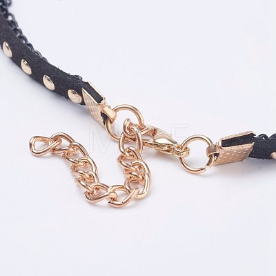 Gothic Choker Necklaces NJEW-E085-01G-1