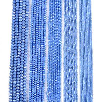 Electroplate Glass Beads Strands LS-EGLA-A044-P1mm-A17-1