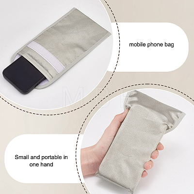 Cloth Security Faraday Bags for Key-Fob Protector ABAG-WH0035-057-1