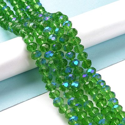 Electroplate Glass Beads Strands X1-EGLA-A034-T6mm-L08-1