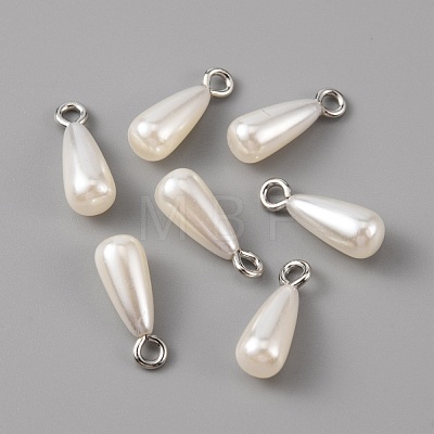 ABS Plastic Imitation Pearl Pendants KY-WH0045-25A-P-1