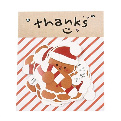 Christmas Theme Paper Self-Adhesive Stickers DIY-M070-10F-1