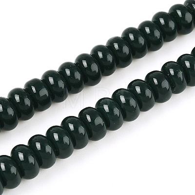 Opaque Spray Painted Glass Beads LS-GLAA-ZX008-8mm-18X-1
