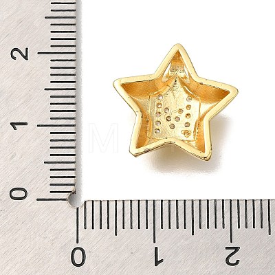 Rack Plating Brass Micro Pave Cubic Zirconia Pendants KK-I722-05G-M-1