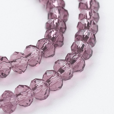 Transparent Glass Beads Strands GLAA-R029-4mm-M-1