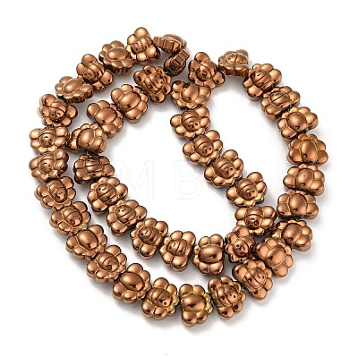 Electroplated Synthetic Non-magnetic Hematite Beads Strands G-Z032-D02-1