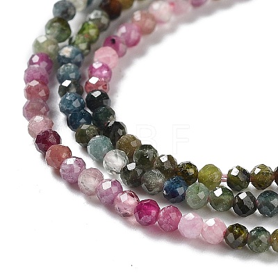 Natural Tourmaline Beads Strands G-P514-A07-01-1
