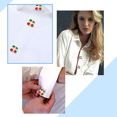 6Pcs Zinc Alloy Cufflinks BUTT-ME0001-53-1