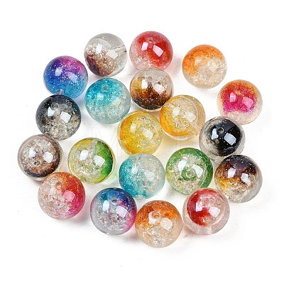 Transparent Crackle Resin Beads RESI-C070-15-1