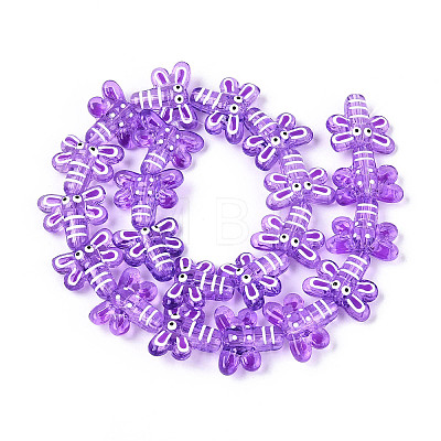 Handmade Lampwork Enamel Beads LAMP-T023-26G-1