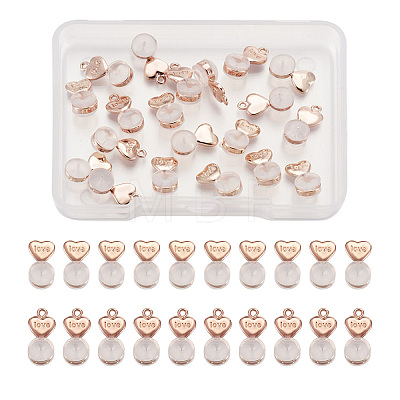 20Pcs 2 Styles Silicone Ear Nuts FIND-TA0001-47C-1