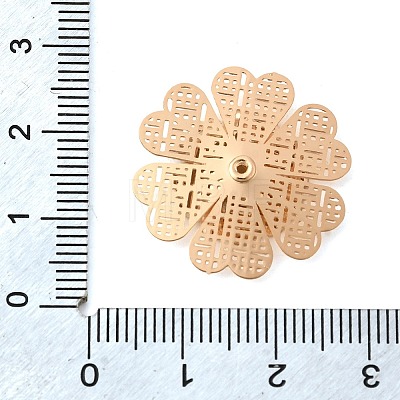 Brass Bead Caps KK-C167-03C-G-1