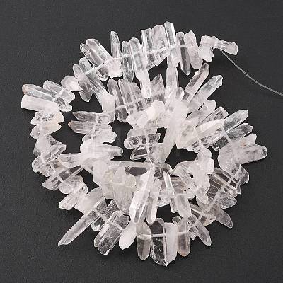 Natural Quartz Crystal Beads Strands G-F212-02-1