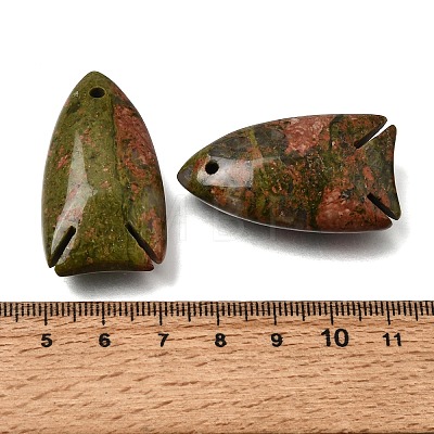 Natural Unakite Pendants GG-CBA6D08-B07-1