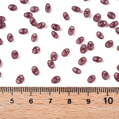 Imitation Jade Glass Seed Beads SEED-T006-01B-1