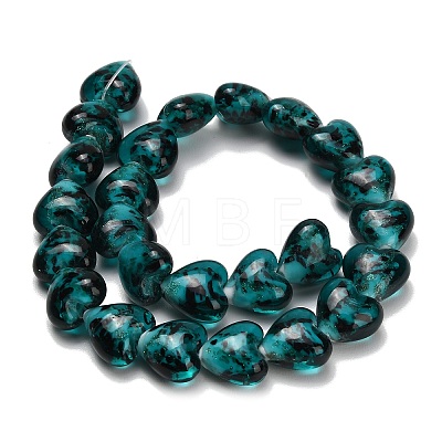 Handmade Gold Sand Lampwork Beads LA-T031-01C-1