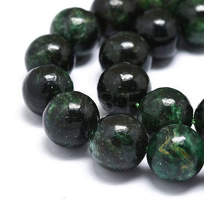 Natural Fuchsite Beads Strands G-O201A-09C-1