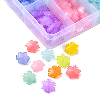 200Pcs 10 Colors Imitation Jelly Acrylic Beads MACR-YW0001-97-1