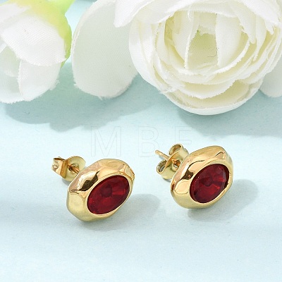 6 Pairs 304 Stainless Steel Pave Cubic Zirconia Stud Earrings SA-CBADCF0-04GP-01-1