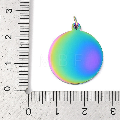 Ion Plating(IP) 304 Stainless Steel Pendants STAS-I311-33H-RC-1