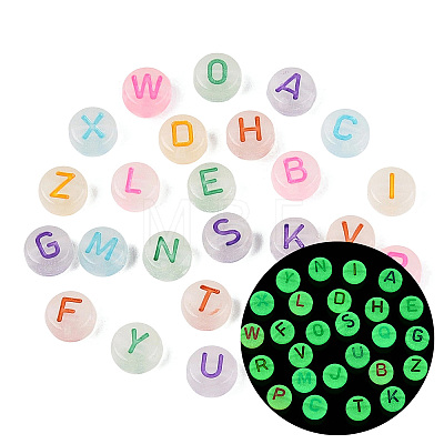Luminous Enamel Transparent Acrylic Beads TACR-Q013-05A-M-1