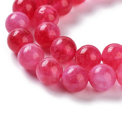 Dyed Natural Malaysia Jade Beads Strands G-G021-02B-08-1