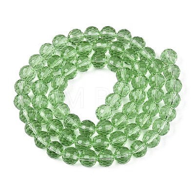 Transparent Glass Bead Strands GLAA-R095-10mm-28-1
