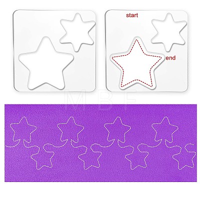 Acrylic Earring Handwork Template TOOL-WH0152-012-1