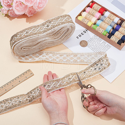 10Yards Paillette Embroidery Ribbon OCOR-OC0001-97E-1
