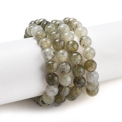 Natural Labradorite Bead Strands G-O155-05B-4mm-1