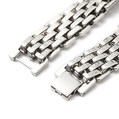 201 Stainless Steel Watch Band Bracelets STAS-E165-01P-1