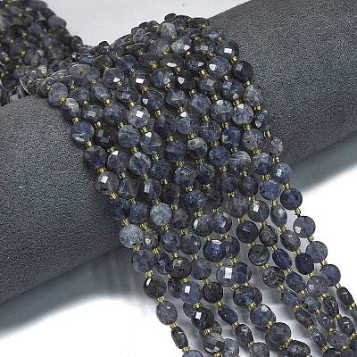 Natural Iolite Beads Strands G-K389-B29-01-1