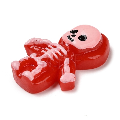 Skeleton Halloween Opaque Resin Decoden Cabochons RESI-R446-01F-1