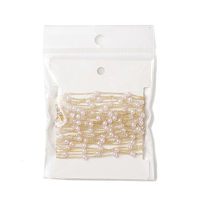 Handmade Plastic Pearl Beaded Chains CHC-C026-01-1