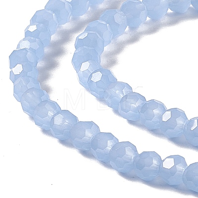 Faceted(32 Facets) Glass Beads Strands X-GLAA-E037-03B-04-1