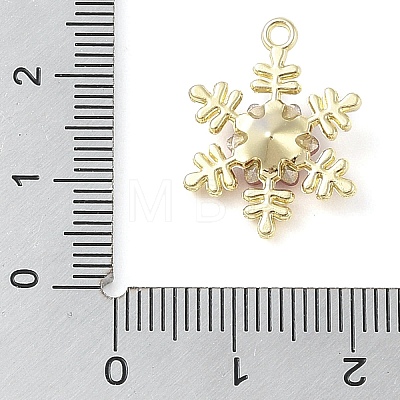 Alloy with Rhinestone Pendants ALRI-U001-02C-02-1