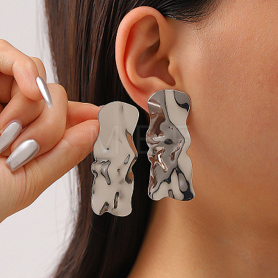Exaggerated Alloy Stud Earrings WG74E5F-02-1