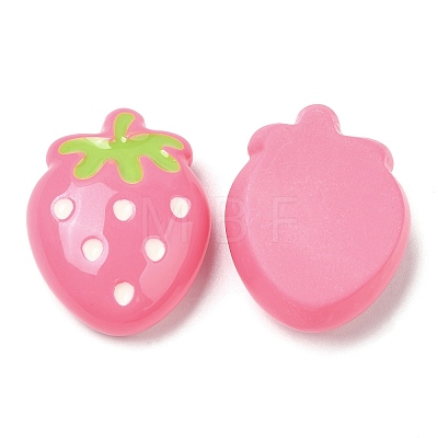 Opaque Resin Fruit Cabochons RESI-G072-02E-1