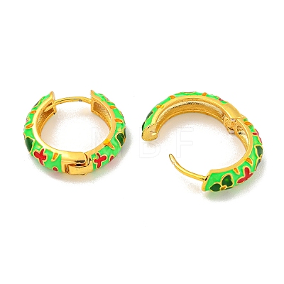 Rack Plating Brass Hoop Earring EJEW-C102-45G-1