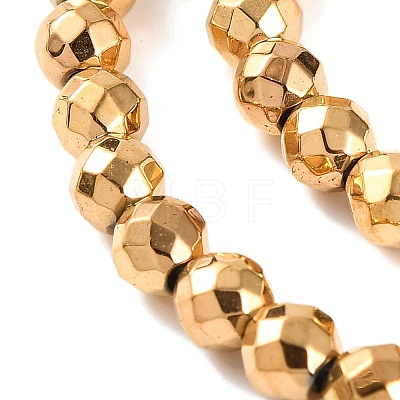Electroplated Synthetic Non-magnetic Hematite Beads Strands X-G-H027-B01-03-1