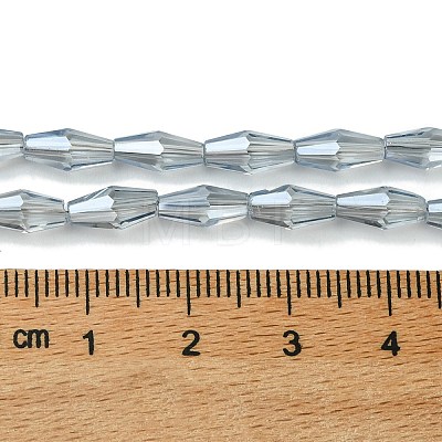 Transparent Electroplate Glass Beads X1-GLAA-K064-05A-PL03-1