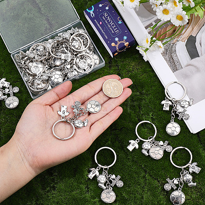 20Pcs Alloy Keychains KEYC-SC00046-1