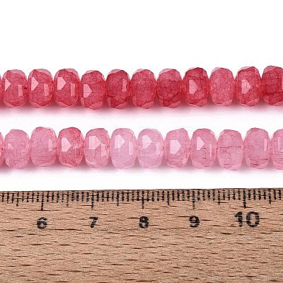 Imitation Jade Crackle Glass Beads Strands GLAA-N068-01A-A12-1
