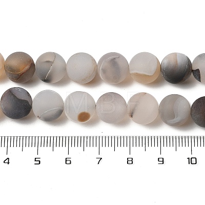 Natural Dendritic Agate Beads Strands G-A248-A04-01-1