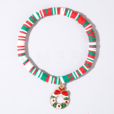 Christmas 304 Stainless Steel Enamel Charm Bracelets AH2991-24-1