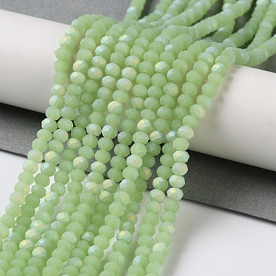 Imitation Jade Glass Beads Strands X1-EGLA-A034-J2mm-MB01-1