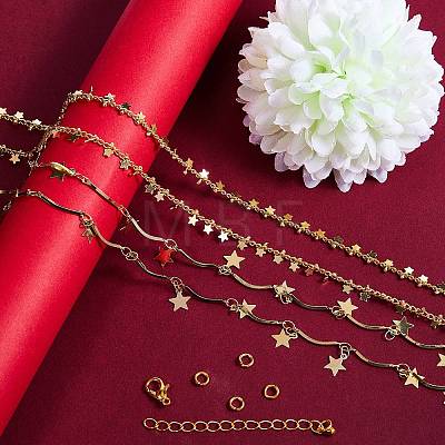 DIY Chain Necklace Making Kit DIY-SZ0001-54G-1