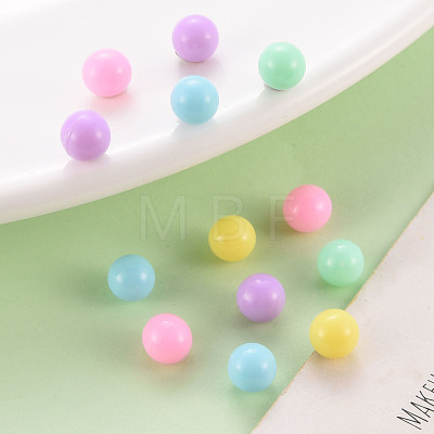 Opaque Acrylic Beads PAB702Y-A01-1